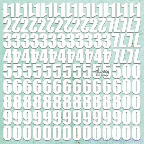 Tekturka Mintay Chippies - Numbers cyfry cyferki MT-CHIP2-D93