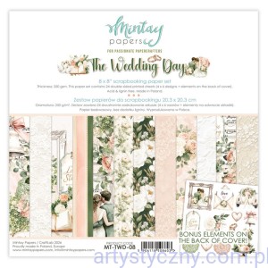 Zestaw papierów do scrapbookingu Mintay - The Wedding Day - 20x20cm MT-TWD-08