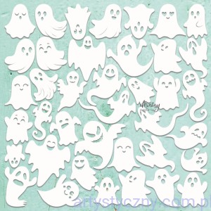Tekturka Mintay Chippies Duszki Ghosts MT-CHIP2-D84 zestaw Halloween 30x30