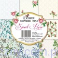 Papiery do Scrapbookingu 15x15cm, Sweet Rose 8 ark