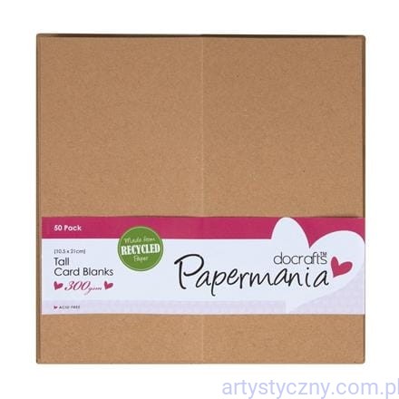 Kartki i Koperty DL Papermania EKO Kraft 50 par