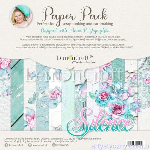 Zestaw papierów do scrapbookingu Lemoncraft - Silence - 30x30cm LEM-SILEN07