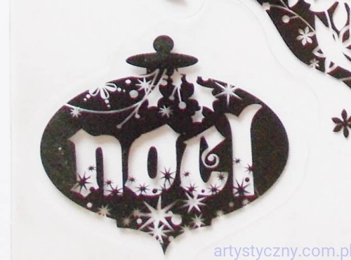 Stempel Bombka Noel na święta