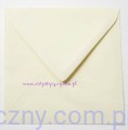 Koperty Kwadratowe 14x14cm KREMOWE, 5 sztuk
