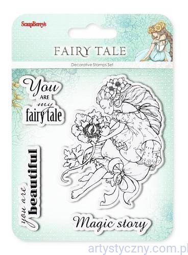 Stemple Ozdobne - Wróżka z Kwiatami - You are my Fairy Tale - 4 sztuki