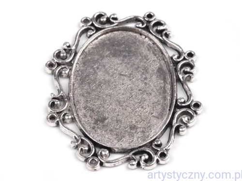 Metalowa Zawieszka Baza pod Kaboszon 35x40mm