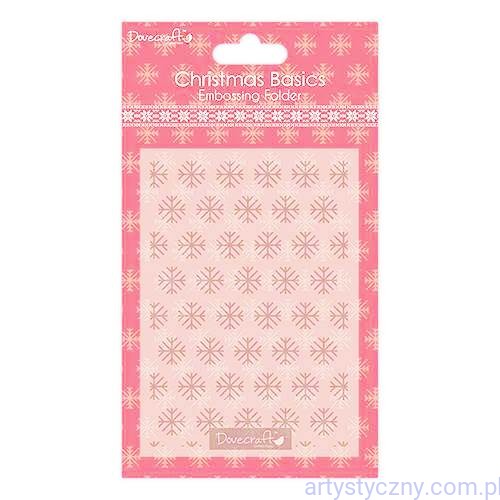 Dovecraft Christmas Basics Folder A6 - Śnieżynki