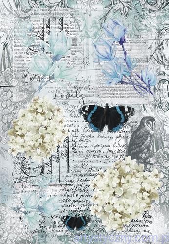 ARTBM09 Paper A4 Elements Scrapbooking 200gsm - Blue Magnolia