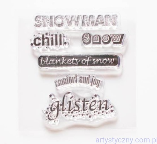 Stemple Akrylowe StudioG - Świąteczne Napisy