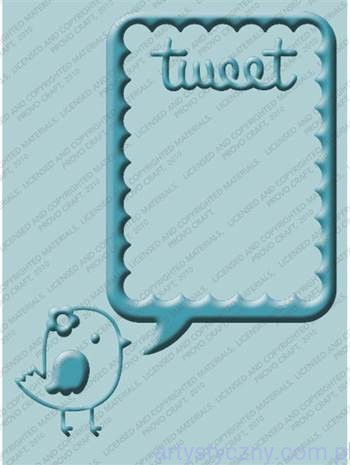 Folder Cuttlebug A6 - Create a Critter - Tweet - Ptaszek