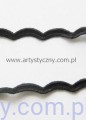 33. Czarna Lamówka - Koronka - Falka - 1 metr