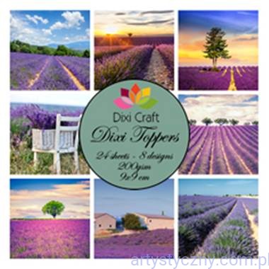 Papiery Dixi Toppers 9x9cm, 24ark, Pola Łąki ET0267