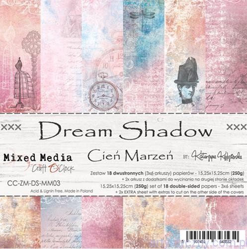 Zestaw papierów do scrapbookingu Craft o'Clock - Dream Shadow - 15x15cm CC-ZM-DS-MM03
