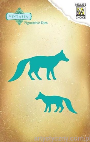 Wykrojniki Nellie - Vintasia - Foxes - Lisy vind017