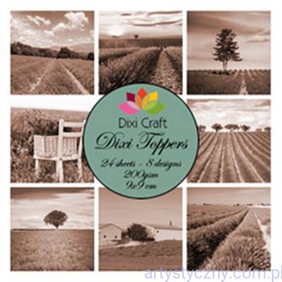 Papiery Dixi Toppers 9x9cm, 24ark, Pola Łąki ET0268