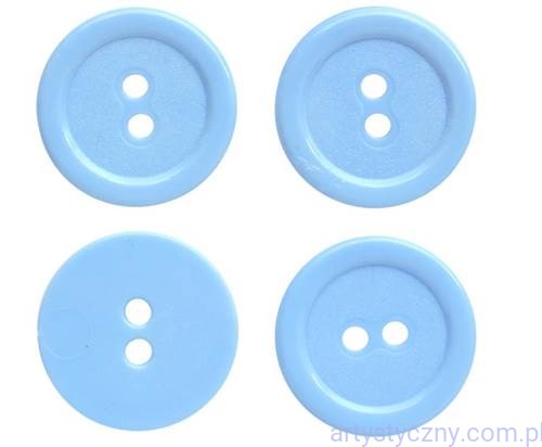 Guziki Guziczki 11mm - Błękitne - 60 sztuk