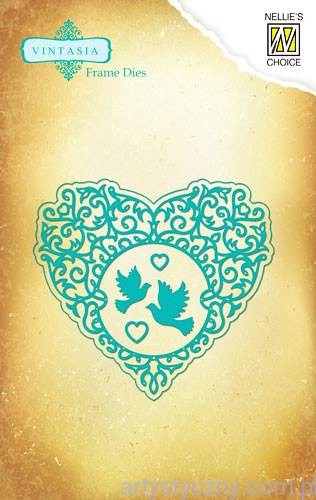 Wykrojniki Nellie - Vintasia - Love Heart - Serce - VIND026