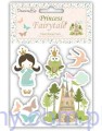 Stemple Akrylowe - Princess Fairytale - Księżniczka Zamek Motylki - 5 szt