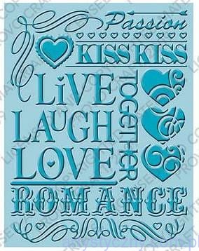 Folder Cuttlebug A6 - Love is in the Air - Napisy