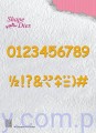 Wykrojniki Nellie - Numbers and Punctuation Marks - Cyfry - SD038