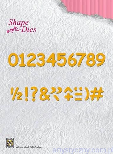 Wykrojniki Nellie - Numbers and Punctuation Marks - Cyfry - SD038