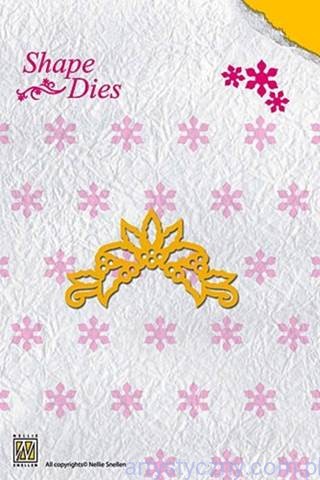 Wykrojniki Nellie 2szt - Piękny Świąteczny Narożnik SD020