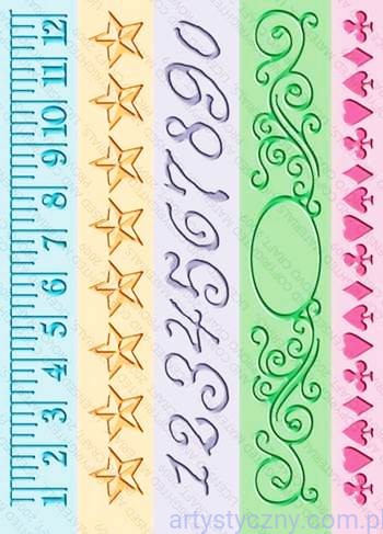 Cuttlebug Embossing Folders - 5x Measure by Measure - Lamówki