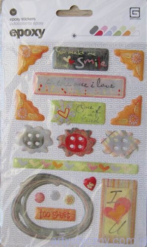 SUGAR RUSH Epoxy Stickers by BasicGrey - Naklejki Epoksydowe 3D