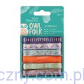 Tasiemki Papermania -  OWL FOLK - 6 wzorów
