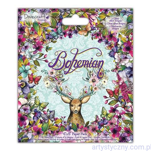 Zestaw Papierów Dovecraft Bohemian ~ 15x15cm ~ 12ark