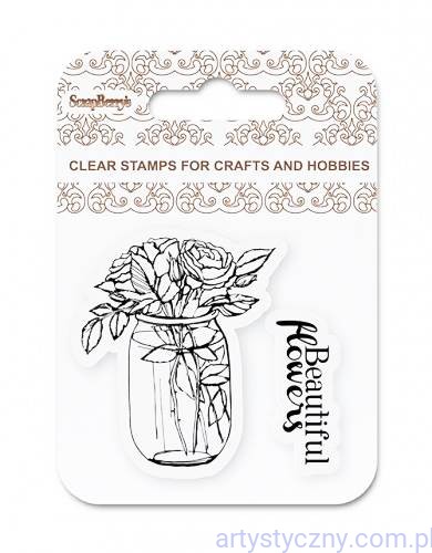 Stemple Ozdobne - Beautiful flowers - Wazon z Kwiatami