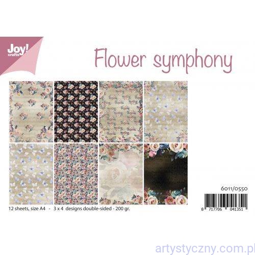 Zestaw papierów do scrapbookingu Joy! Crafts - Flower Symphony - 12xA4 - 6011/0550