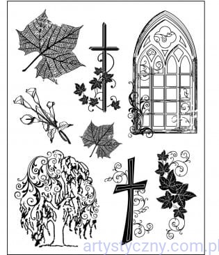 Stemple Akrylowe Viva Decor - Liście Krzyże Drzewo 038