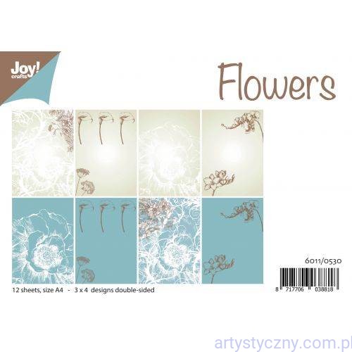 Zestaw papierów do scrapbookingu Joy! Crafts - Flowers - 12xA4 - 6011/0530