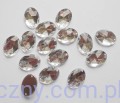 Srebrne Cyrkonie Kamienie do przyszycia Owale 10x14mm - 100 sztuk