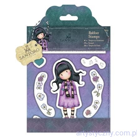 Stemple ozdobne gumowe Gorjuss Santoro - Little Song - 8szt