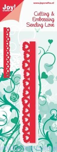 Wykrojnik Joy! Crafts  - Heart Border - Lamówka Serduszka 6002/0253