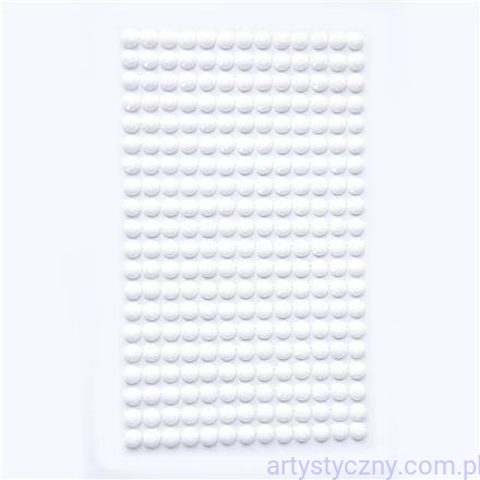 Kryształki Cyrkonie Samoprzylepne 6mm, 260szt, Białe