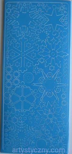 Naklejki Niebieskie - Śnieżynki - Ice Crystal