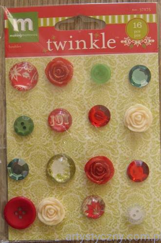 Ozdobne Kryształy Różyczki Twinkle na Boże Narodzenie - Season's Greetings