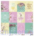 Papier do scrapbookingu - Cherished Jewel - Tags Romance and Tiaras - 30x30cm