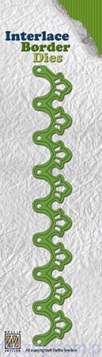 Wykrojnik Nellie - Interlace Border - CROWN - Lamówka ILD003