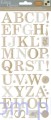 DCWV Epoxy Alphabet Stickers - Naklejki Epoksydowe - Linen Closet - ALFABET