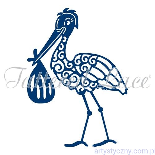Wykrojnik Tattered Lace - Stork - Bocian D0935/D