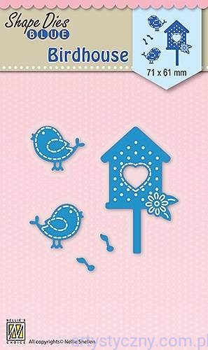 Wykrojniki Nellie 3szt - Birdhouse - Ptaszki Budka SDB032