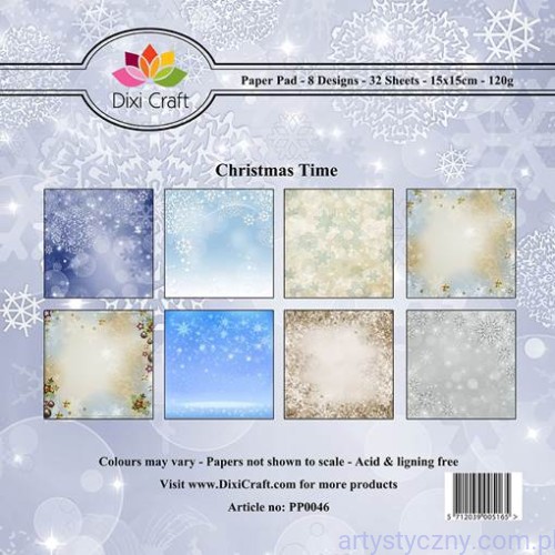 Papiery Dixi Craft - 15x15cm Christmas Time PP0046
