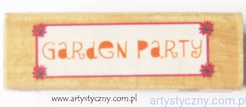 Stempel Ozdobny z napisem Garden Party