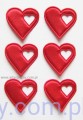 Duże Serca na Kotyliony ~ Czerwone 100 sztuk