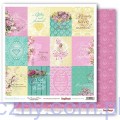 Papier do scrapbookingu - Cherished Jewel - Tags Romance and Tiaras - 30x30cm